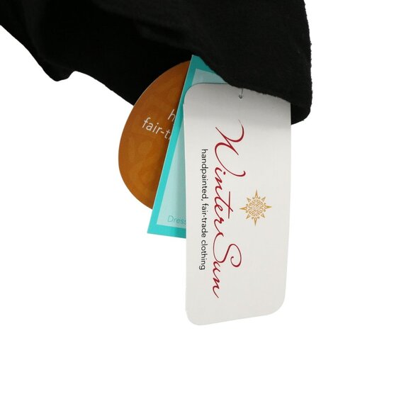 NWT WinterSun Handpainted Black Eira Flannel Shirt Jacket Winter Sun 3X - Picture 3 of 5